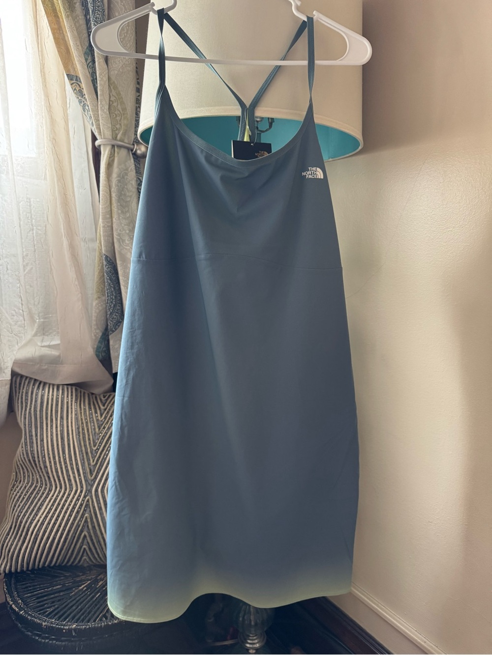 The North Face Lime Green and Gray Active Slip Dress